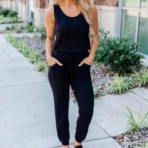 Pink Lily Let’s Be Happy Jumpsuit